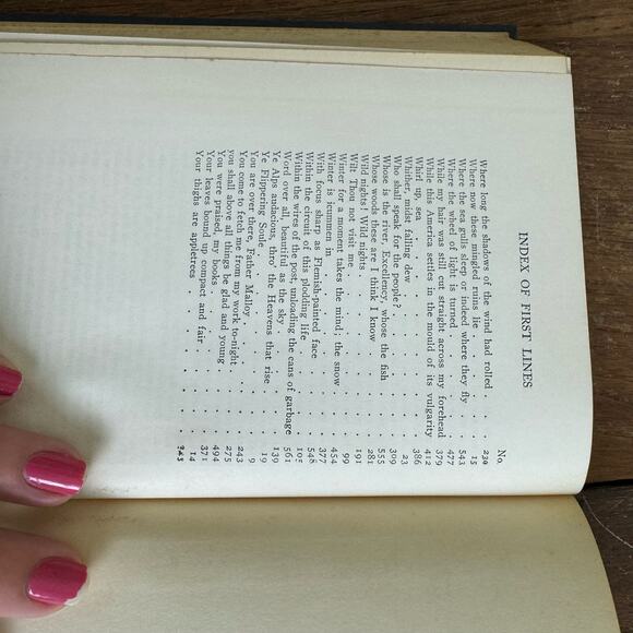 The Oxford Book Of American Verse Hardcover 8th Printing 1962 Poe Hemingway - Picture 10 of 11